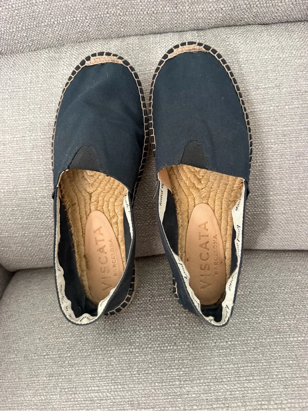 Viscata Barceloneta Navy Canvas Espadrille Flats